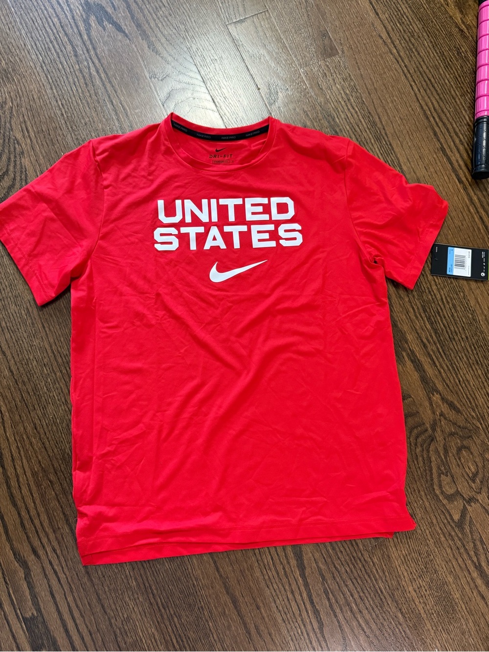 Nike Red 'United States' Short Sleeve Dri-FIT Tee